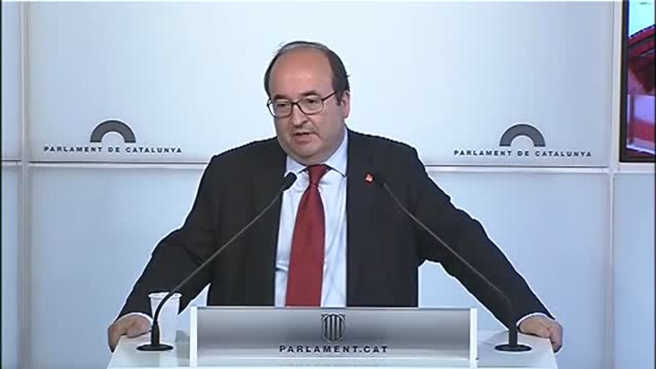 Iceta: "Sería un grave error que el Parlament dejase pasar la oportunidad de hacer a un catalán presidente del Senado"