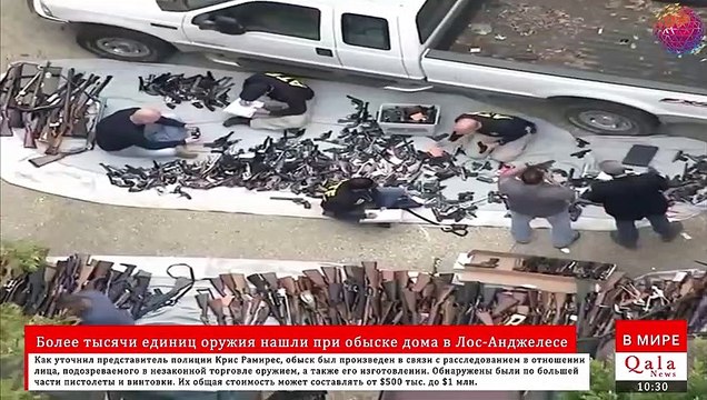 Более тысячи единиц оружия нашли при обыске дома в Лос-Анджелесе