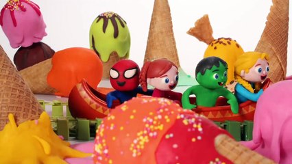 KIDS WASHING TEETH BEFORE GOING TO SCHOOL ❤ PLAY DOH CARTOONS FOR KIDS