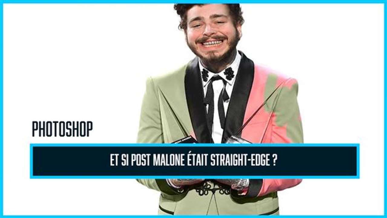 Photoshop de célébrité : Post Malone devient straight-edge