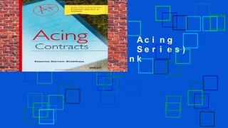 About For Books  Acing Contracts (Acing Series)  Best Sellers Rank : #4