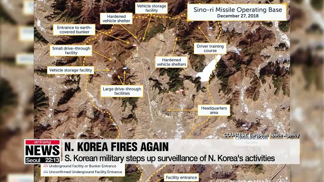 N. Korea presumed to have fired two short-range missiles towards easterly direction: JCS