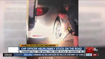 Hello humankindness: CHP officer helps family stuck on the road