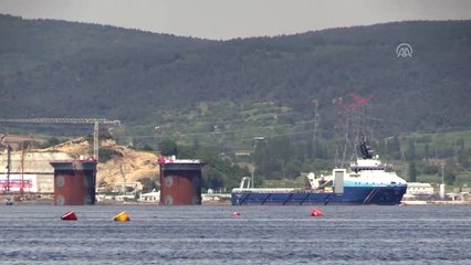 1915 Çanakkale Köprüsü'nün Avrupa Kesonu Suya Batırıldı