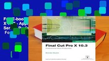 Full E-book Final Cut Pro X 10.3 - Apple Pro Training Series: Professional Post-Production  For