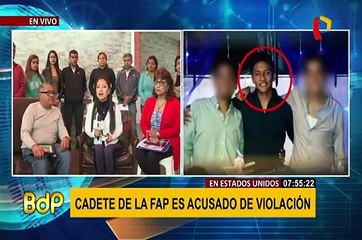 Familia defiende inocencia de cadete FAP acusado de violación en Estados Unidos