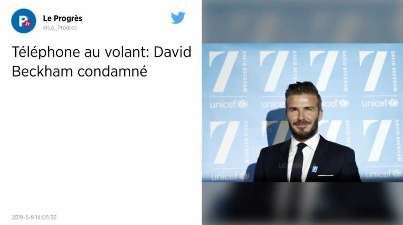 Football : David Beckham condamné à une suspens...