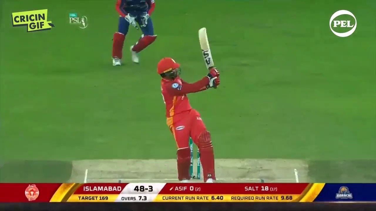 Match 18_ Islamabad United vs Karachi Kings _ PEL Asif Ali Special