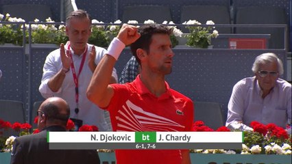 Madrid - Djokovic trop fort pour Chardy