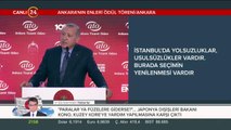Başkan Erdoğan, Ankara'nın Enleri Ödül Töreni'nde konuşma yapıyor
