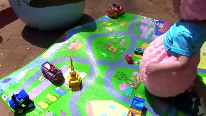 Huge Egg Hunt!  Disney's Frozen and The Good Dinosaur Giant Toy Surprise Eggs Compilation!