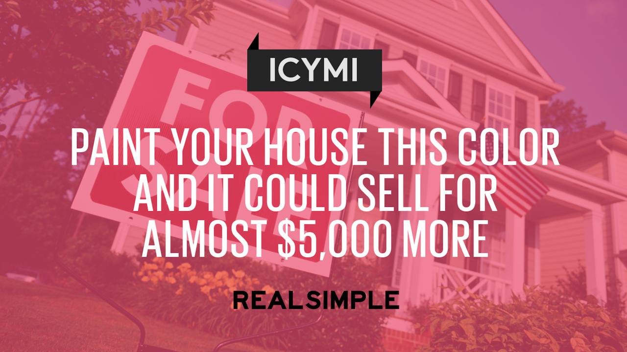 Paint Your House This Color and It Could Sell For Almost $5,000 More