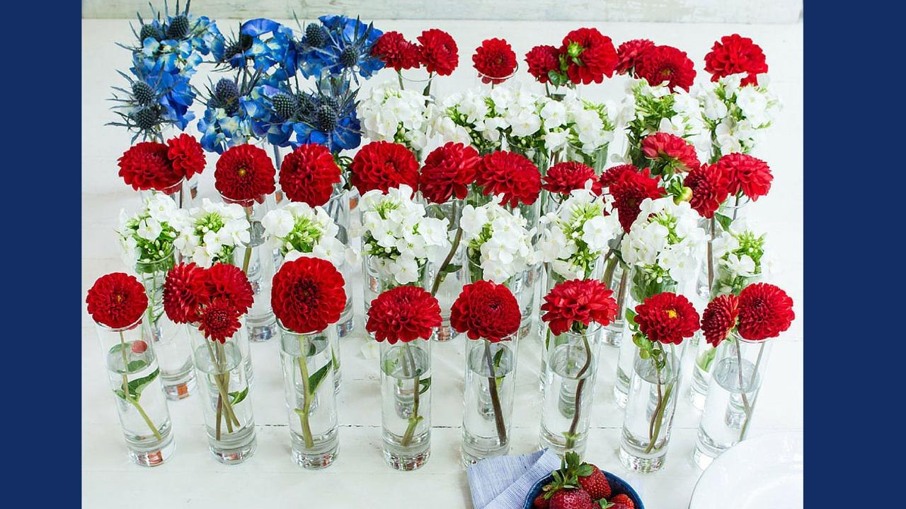 How To Make a Floral Flag Centerpiece