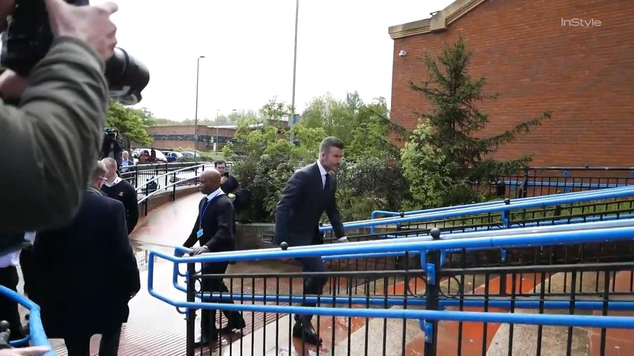 Right Now: David Beckham Arrives at Bromley Magistrates Court