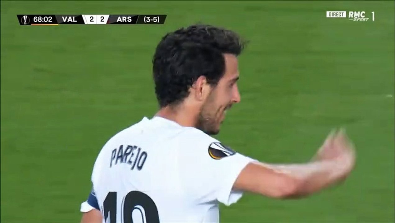 Aubameyang second goal against Valencia (2-3)