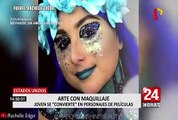 Arte con maquillaje: joven se “convierte” en diferentes personaje de películas y cómics