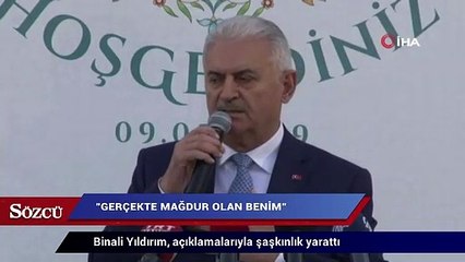 Binali Yıldırım:  Gerçekte mağdur olan benim