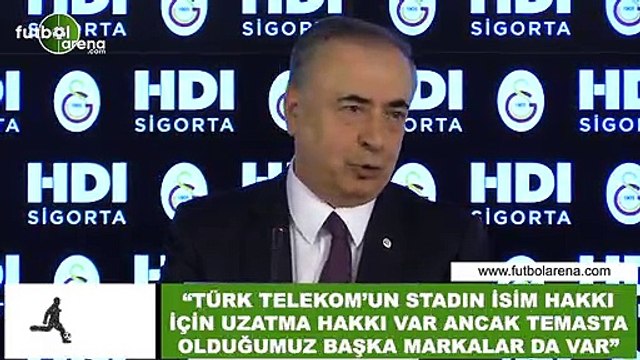 Mustafa Cengiz: Türk Telekom Stadı'nın isim hakkı için uzatma hakkı var ancak temasta olduğumu başka markalar da var