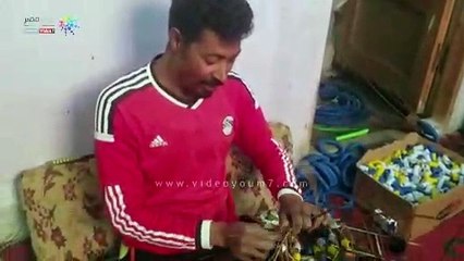 شاهد.. "عبده" أشهر صانع فوانيس من "التمر حنة" بالقليوبية