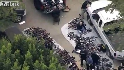 Saisie de milliers d'armes à feu dans la maison d'un particulier aux USA