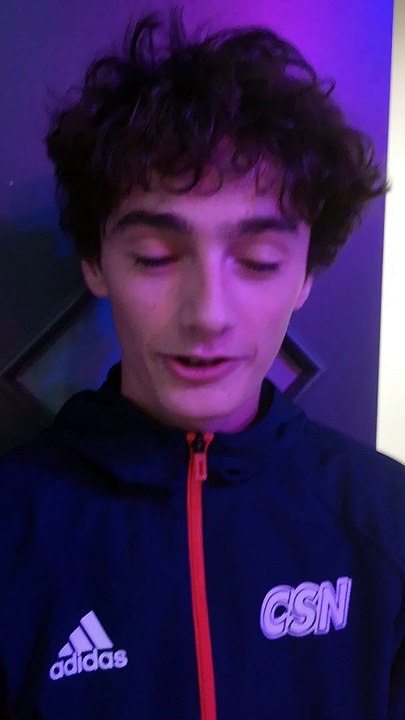 Challenge PIANA U15 - Lone KELMANEWITZ (joueur U15 CS Neuville) réagit après le tirage des poules