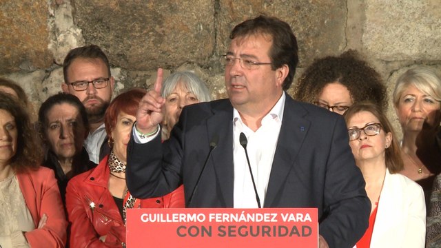 Vara recuerda a Rubalcaba en el arranque de su campaña electoral