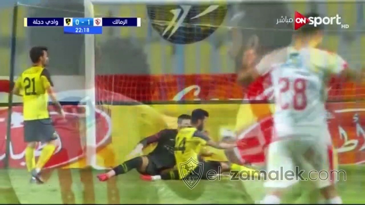اهداف مباراة ( الزمالك 2-1 وادى دجله ) الدورى ا...
