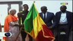 ORTM/Sport - Remise du drapeau aux joueurs Juniors Maliens  par Le ministre de la jeunesse et des sports  du Mali