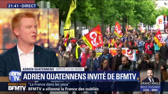 Européennes: Emmanuel Macron joue sa survie politique et il a besoin de créer ce duel , Adrien Quatennens