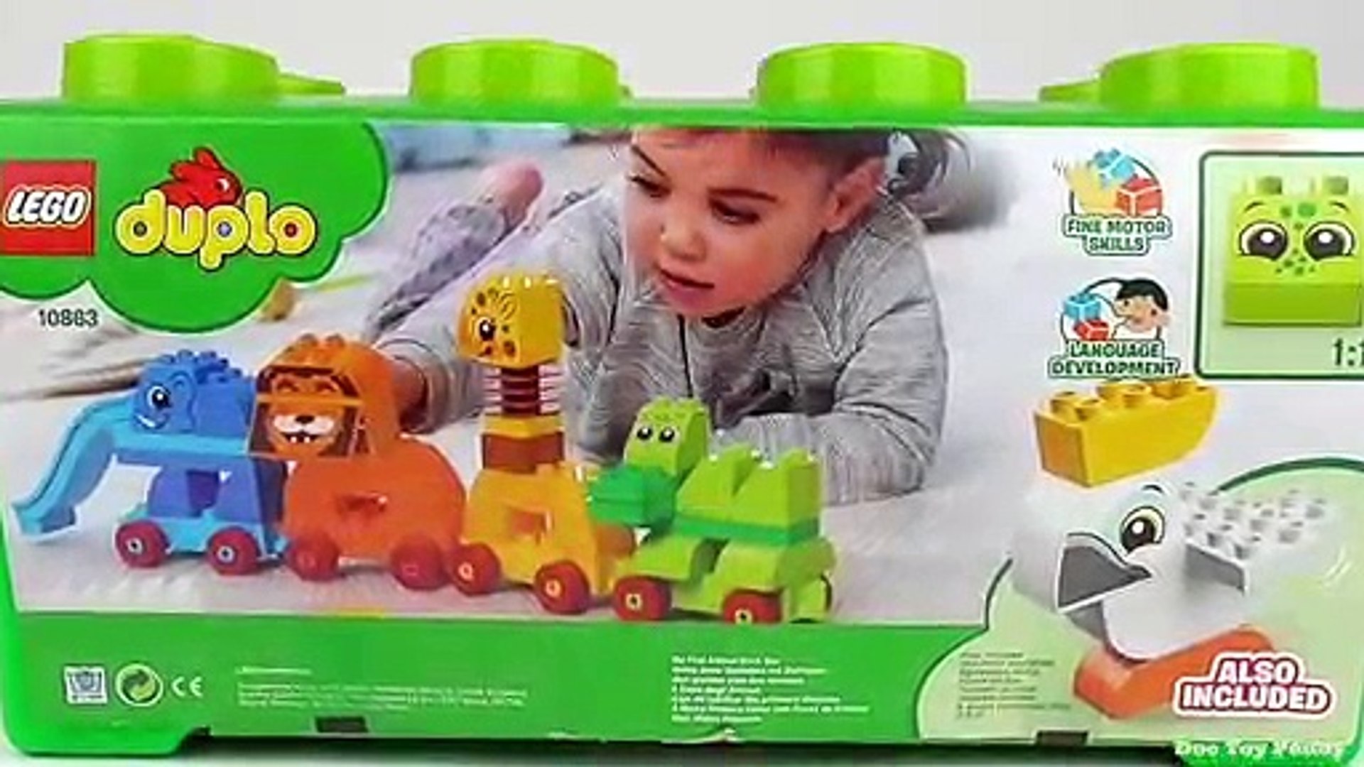 LEGO DUPLO My First Animal Brick Box (10863) - Toy Unboxing and Build -  video Dailymotion
