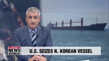 U.S. seizes N.Korean coal vessel that was accused of violating sanctions