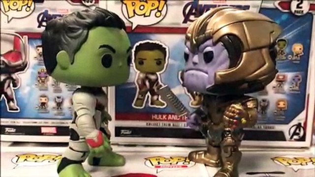 Marvel Endgame Hulk VS Thanos Funko Pop Barnes & Nobles Exclusive 2 Pack Detailed Look