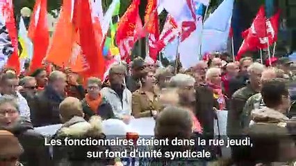Les fonctionnaires dans la rue contre la réforme de leur statut