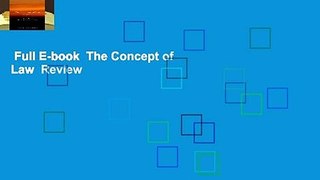 Full E-book  The Concept of Law  Review