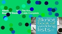 About For Books The Knot Book Of Wedding Lists Complete