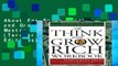 About For Books Think and Grow Rich: The Master Mind Volume (Tarcher Master Mind Editions) Complete