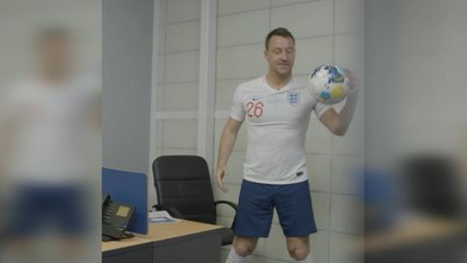 John Terry appears in full kit to promote Soccer Aid match