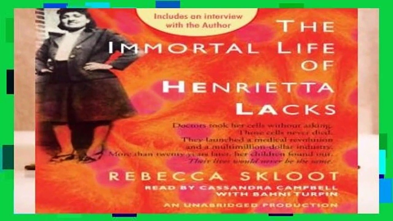 Full E-book  The Immortal Life of Henrietta Lacks  For Kindle