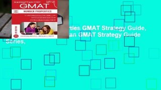 Online Number Properties GMAT Strategy Guide, Sixth Edition (Manhattan GMAT Strategy Guide Series,