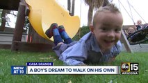 Valley boy diagnosed with cerebral palsy dreams to walk on his own