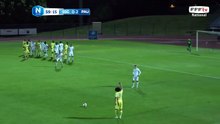 Coup franc dangereux qui a failli finir en csc