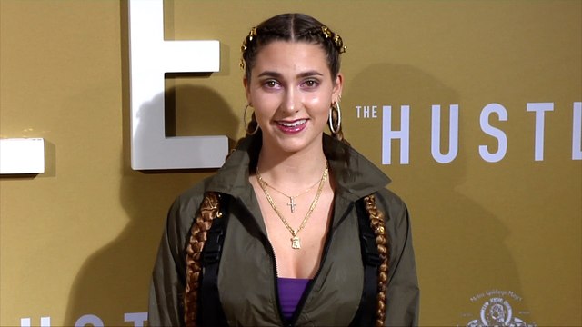 Ashley Brinton The Hustle Premiere Golden Carpet