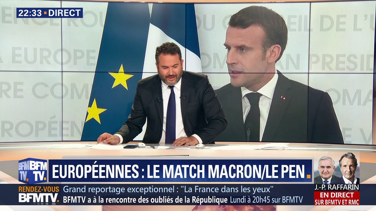 Européennes: le match Emmanuel Macron/Marine Le Pen (1/2)