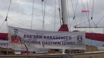 İzmir 19 Mayıs İçin Samsun'a Yola Çıkan Sts Bodrum Gemisi İzmirliler ile Buluştu