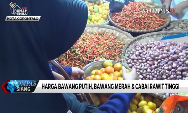 Harga Bawang Putih, Bawang Merah & Cabai Rawit di Gorontalo Tinggi