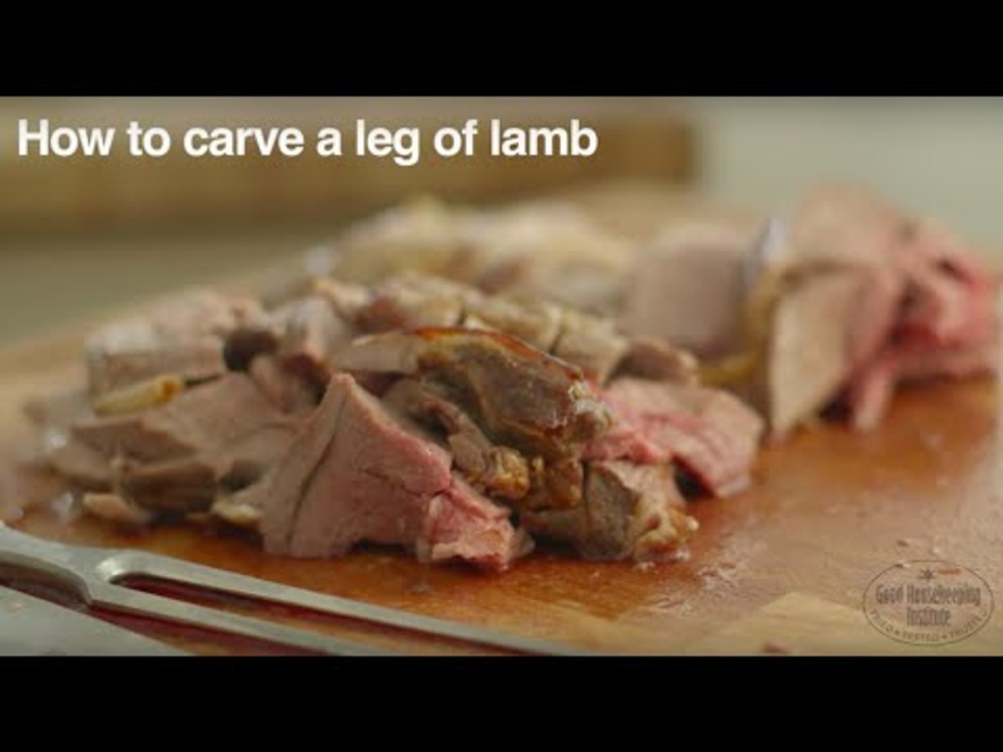 How To Carve A Leg Of Lamb | Good Housekeeping UK - video dailymotion