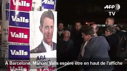 Municipales en Espagne: début de campagne pour Valls à Barcelone