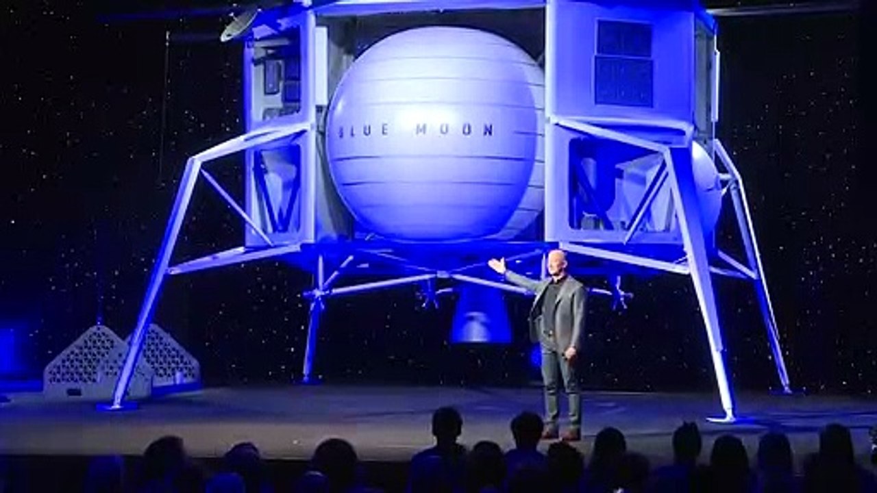 Bezos präsentiert Mondlander 'Blue Moon'