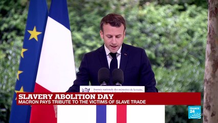 Macron says memorial to pay tribute to the victims of slavery will be inaugurated in 2021