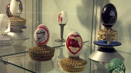 Yumurta kabuklarını sanat eserine dönüştürüyor - BURSA